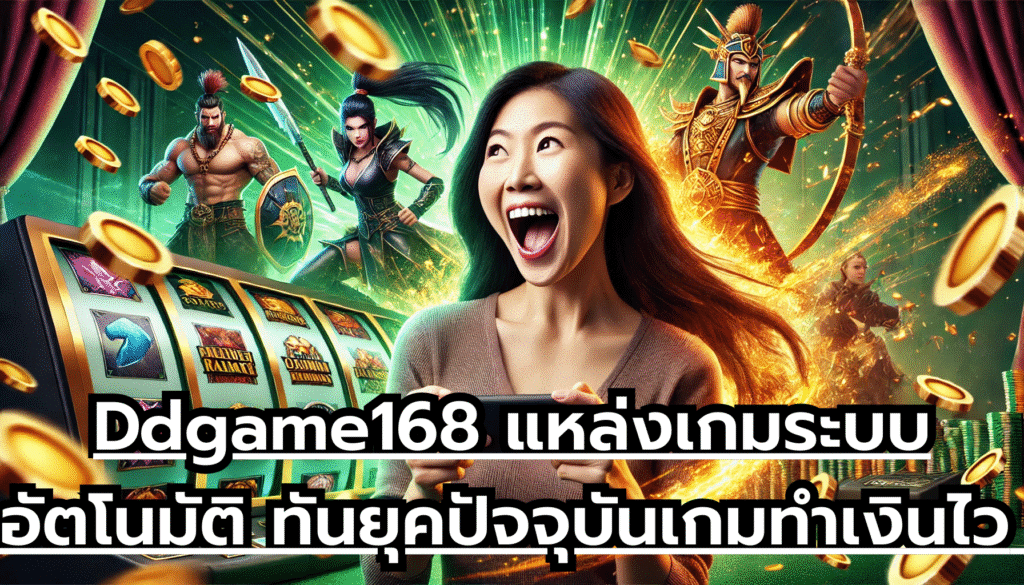 Ddgame168 แหล่งเกมระบบอัตโนมัติ ทันยุคปัจจุบัน เกมทำเงินไว จ่ายโบนัสเยอะ เล่นได้ทุกที่ทุกเวลา