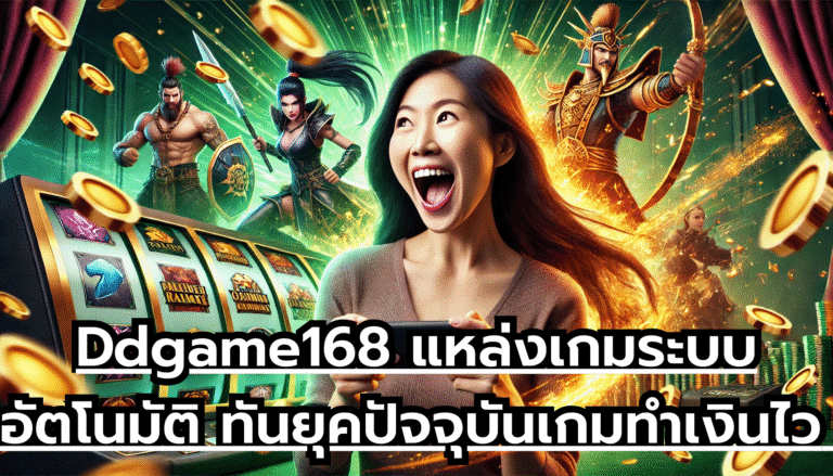 Ddgame168 แหล่งเกมระบบอัตโนมัติ ทันยุคปัจจุบัน เกมทำเงินไว จ่ายโบนัสเยอะ เล่นได้ทุกที่ทุกเวลา