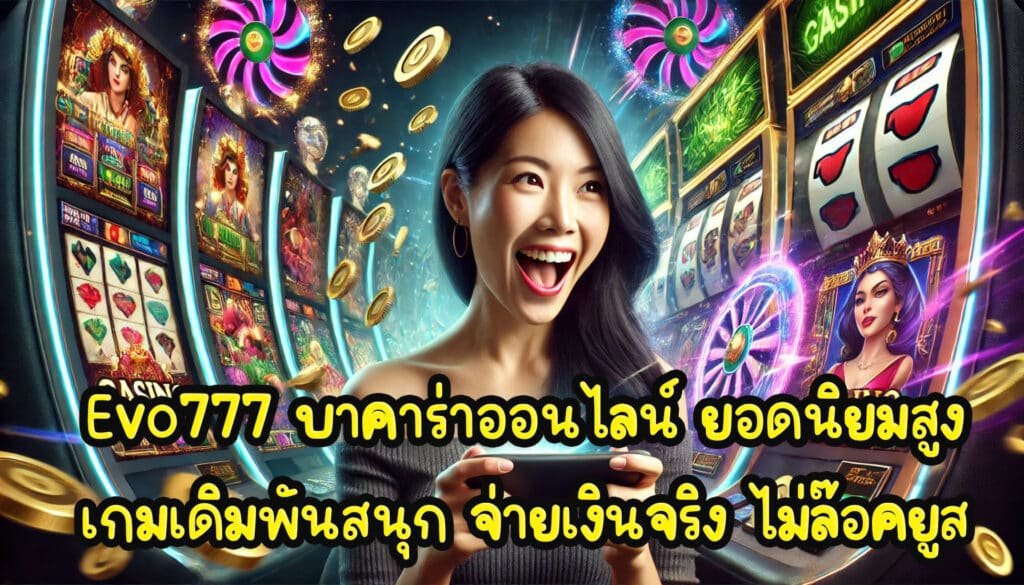 Evo777 บาคาร่าออนไลน์ ยอดนิยมสูง เกมเดิมพันสนุก จ่ายเงินจริง ไม่ล๊อคยูส-4