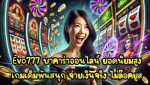 Evo777 บาคาร่าออนไลน์ ยอดนิยมสูง เกมเดิมพันสนุก จ่ายเงินจริง ไม่ล๊อคยูส-4